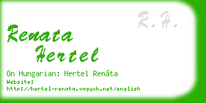 renata hertel business card